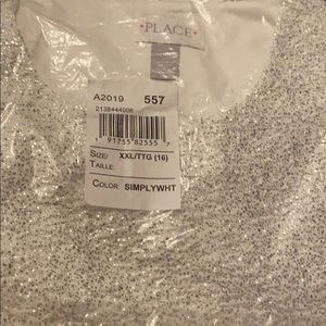 Simply white dress from children place